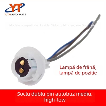 Microbuz 1141 conector cu pin plat pentru semnalizare cu fir unic, suport lampă de frână; 1176 pin plat cu fir dublu; 1016 înalt-jos