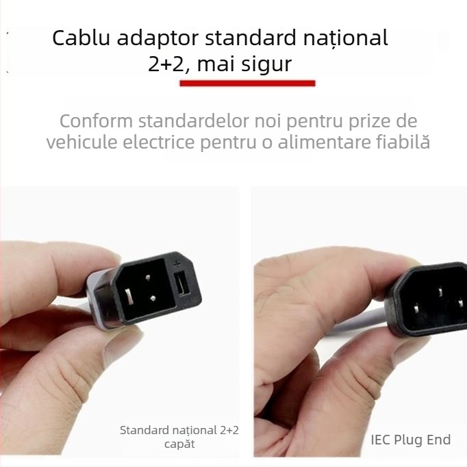 Noul standard național pentru vehicule electrice: adaptor porturi de încărcare 2+2 și cablu de ieșire, încărcător universal