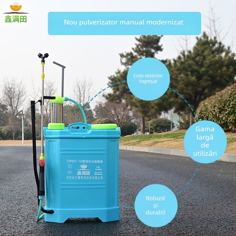 Pulverizator de spate manual, 16–20 L, pentru protecția plantelor în agricultură