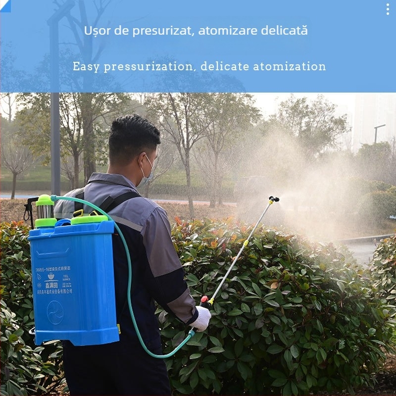 Pulverizator de spate manual, 16–20 L, pentru protecția plantelor în agricultură
