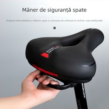 QT 609 Șa de bicicletă din silicon pentru mountain bike — șa groasă, cu amortizare, confortabil