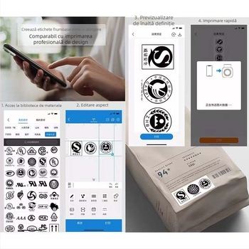 WP9510 Imprimantă de etichete Bluetooth, portabilă pentru telefoane mobile - mini imprimantă termică autoadezivă
