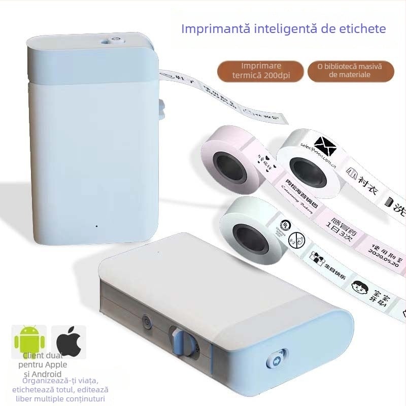 WP9510 Imprimantă de etichete Bluetooth, portabilă pentru telefoane mobile - mini imprimantă termică autoadezivă
