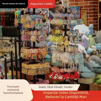 Suport rotativ de podea cu mai multe etaje pentru pălării, eșarfe, bijuterii, mănuși și șosete