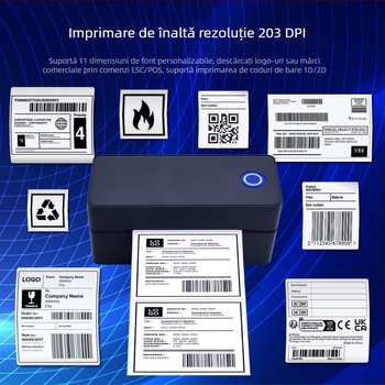Imprimanta Bluetooth pentru etichete termice, lățime 100 mm, imprimantă etichete de 4 inch
