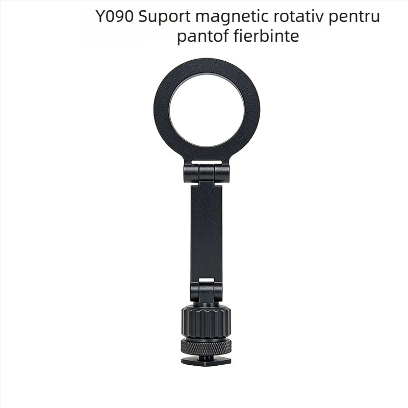 Clip magnetic de expansiune pentru telefon, cu suport de cameră rotativ și pantof rece metalic pentru fotografie și streaming live