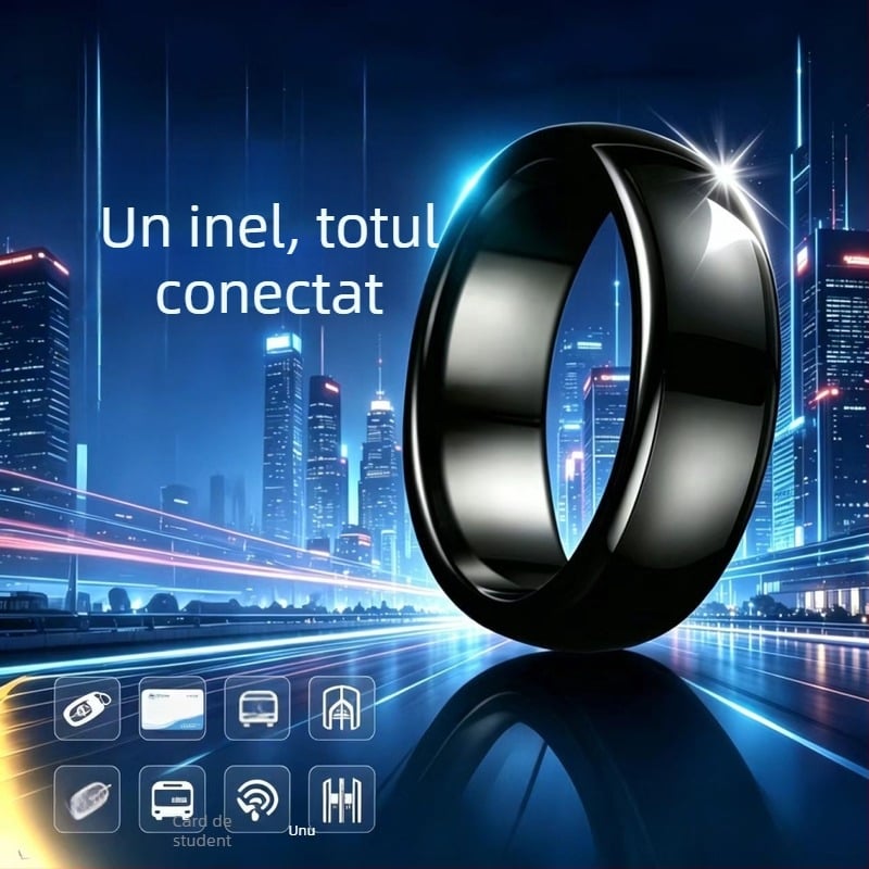 Inel ceramic inteligent NFC cu cip 216 pentru acces la uși – Tesla și BYD