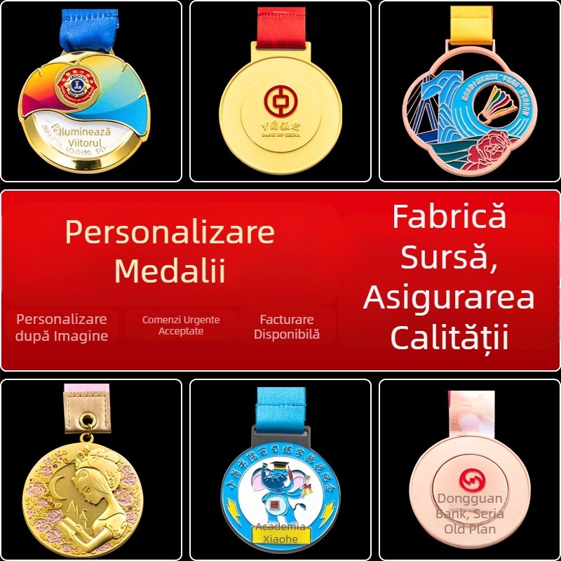 Medalii metalice personalizate pentru maratoane, evenimente sportive, drumeții și alpinism – medalii comemorative creative