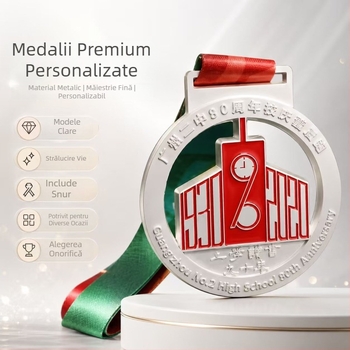 Medalie metalică personalizată pentru maraton, competiții sportive, concurs de dans și fotbal — medalie de aur