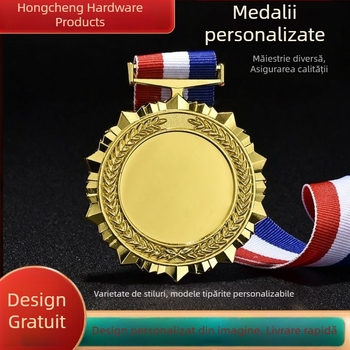 Medalie metalică pentru maraton în aur, argint și bronz – dimensiune 80x80 mm, design și producție
