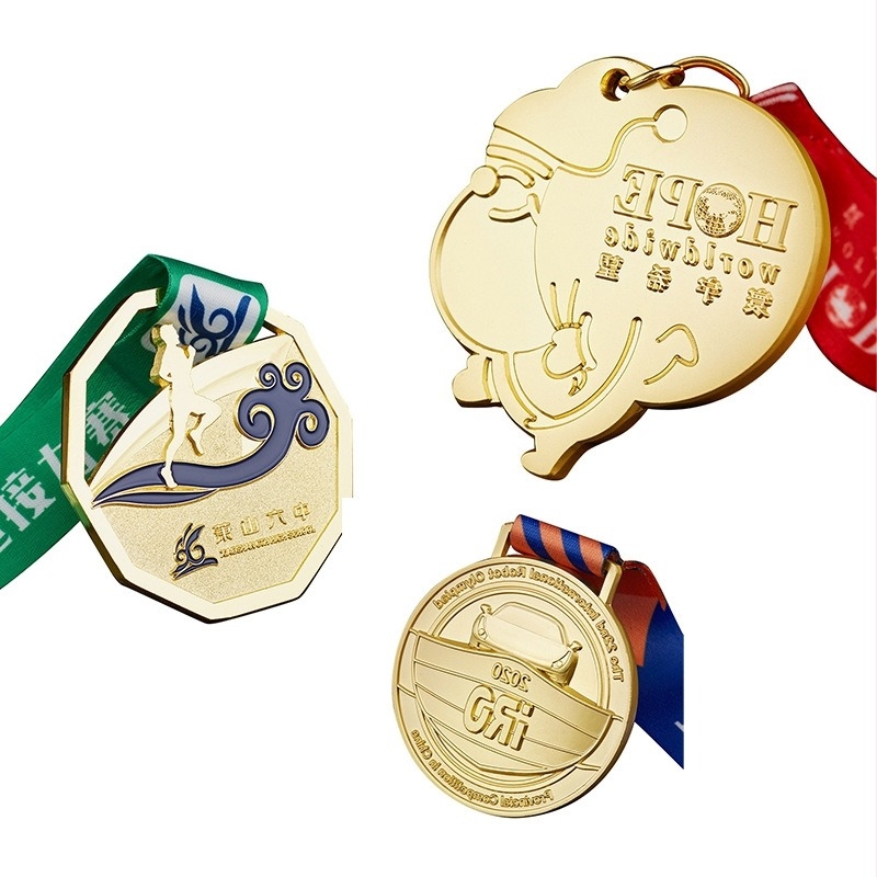 Medalie metalică pentru maraton în aur, argint și bronz – dimensiune 80x80 mm, design și producție