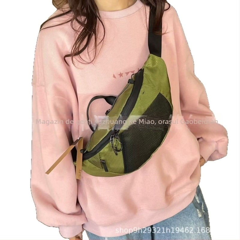 Geantă de talie pentru telefon, ușoară, stil japonez, crossbody unisex