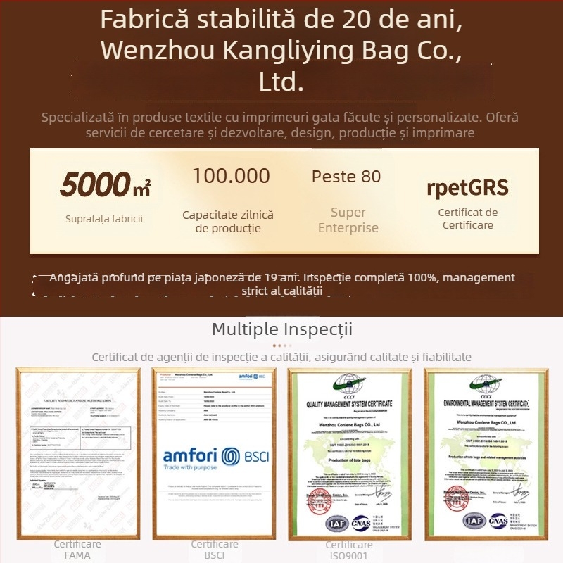 Geantă de pânză cu dungi, dublă față, pentru femei, stil coreean lejer, capacitate mare, geantă tote pentru cumpărături și deplasări