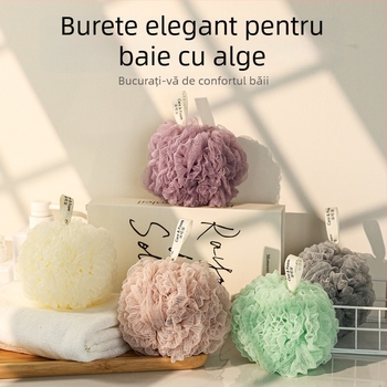 Floare de baie cu alge marine, stil japonez, durabilă, nu se descompune, 60 g, spumă moale pentru baie