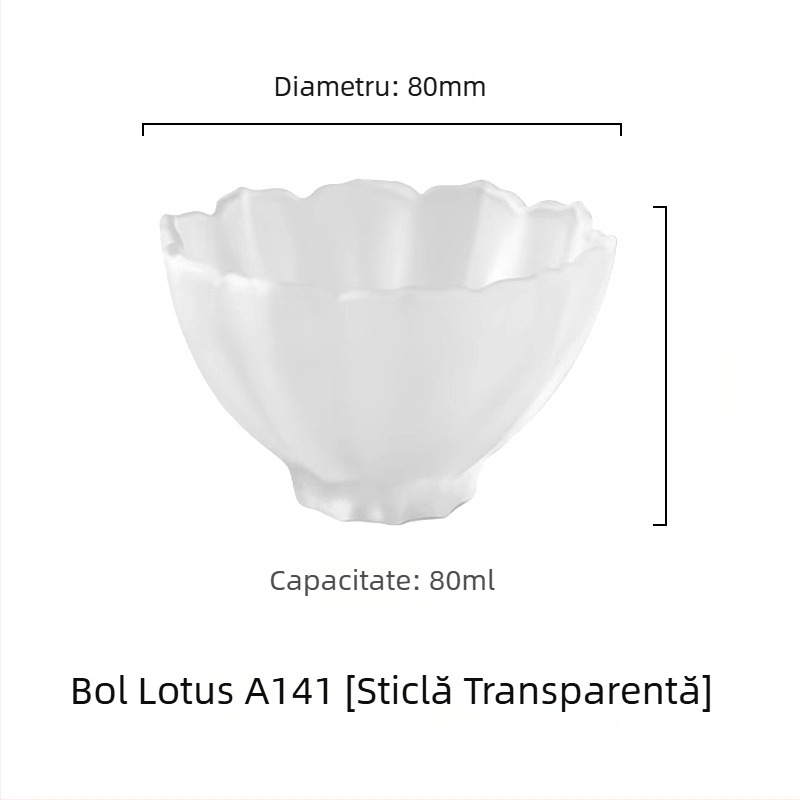 Ceașcă de ceai din cristal în stil japonez, sticlă mată, set de ceai Kung Fu, ceașcă mică individuală