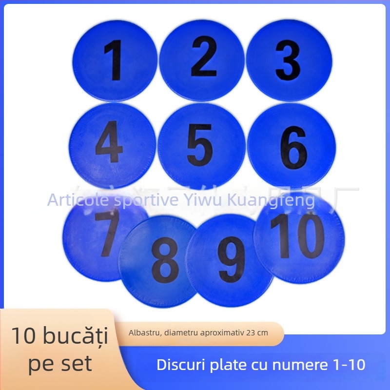 Discuri de marcaj pentru antrenament de fotbal, plăci plate cu logo și markeri pentru obstacole