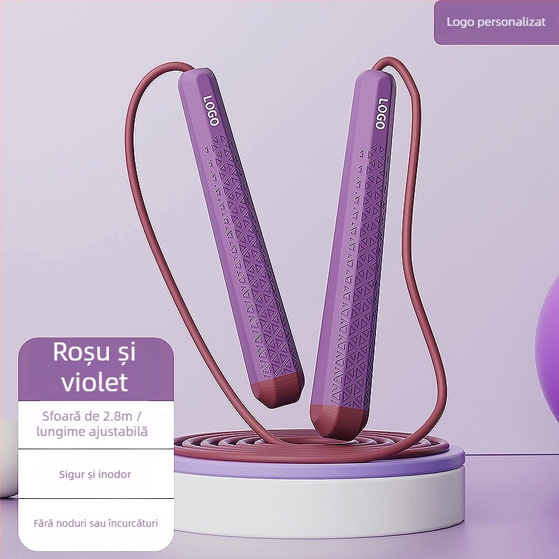Șnur de săritură pentru copii, mânere în nuanțe macarons, fără încurcături, șnur profesional pentru antrenament și fitness școlar