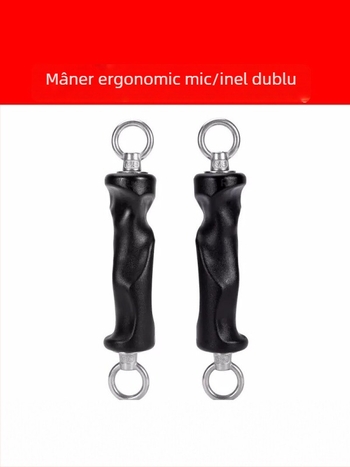 Antrenor de priză cu mâner ergonomic și inel dublu și inel simplu pentru extinderea pieptului și exerciții de ramat