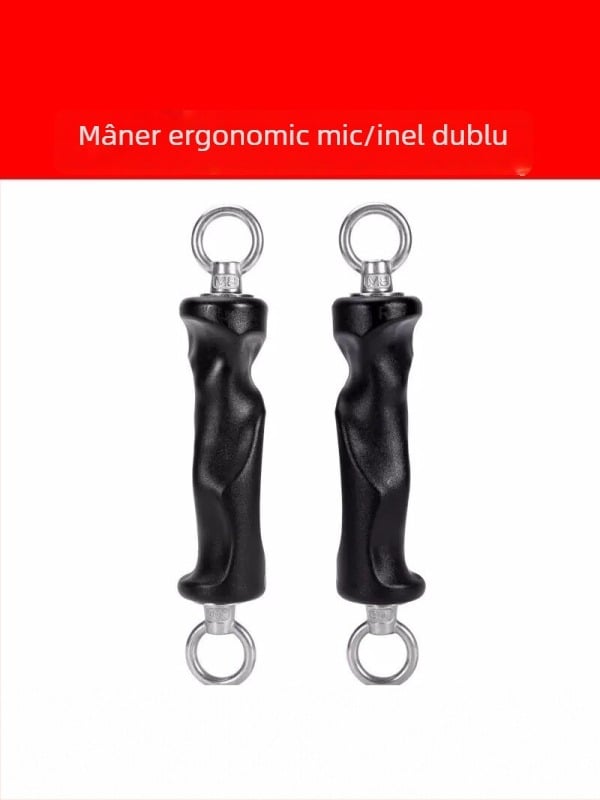 Antrenor de priză cu mâner ergonomic și inel dublu și inel simplu pentru extinderea pieptului și exerciții de ramat