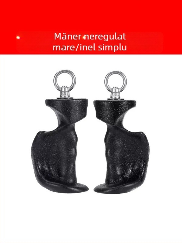 Antrenor de priză cu mâner ergonomic și inel dublu și inel simplu pentru extinderea pieptului și exerciții de ramat