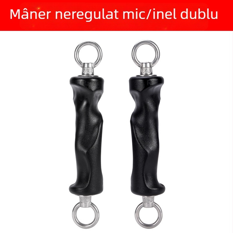 Antrenor de priză cu mâner ergonomic și inel dublu și inel simplu pentru extinderea pieptului și exerciții de ramat