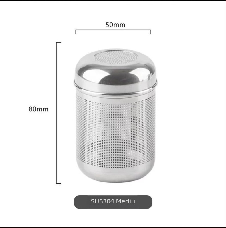 Filtru pentru ceai din oțel inoxidabil 304 cu Seasoning Ball – filtru pentru ceai și separator de apă pentru infuzie