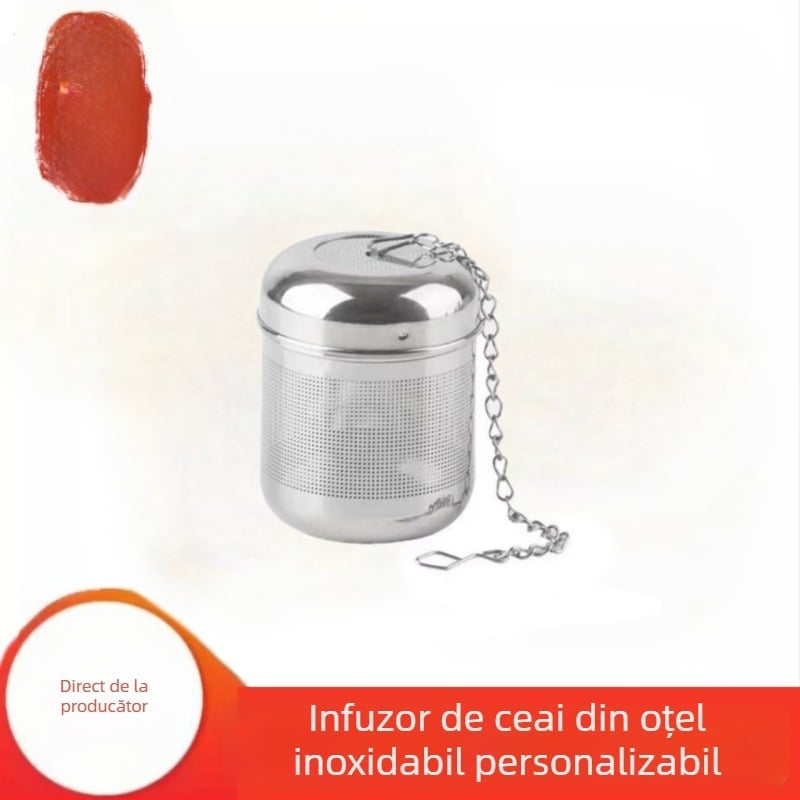 Filtru pentru ceai din oțel inoxidabil 304 cu Seasoning Ball – filtru pentru ceai și separator de apă pentru infuzie