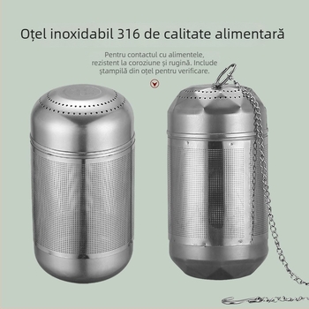 Filtru de ceai din oțel inoxidabil SUS304 pentru ceainic