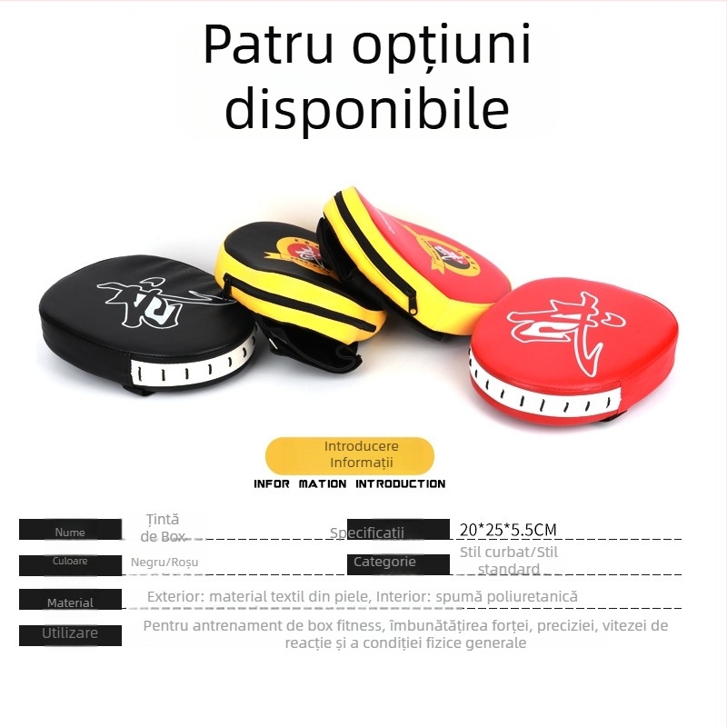 Țintă arcuită din piele pentru box și taekwondo – țintă pentru mână și picior