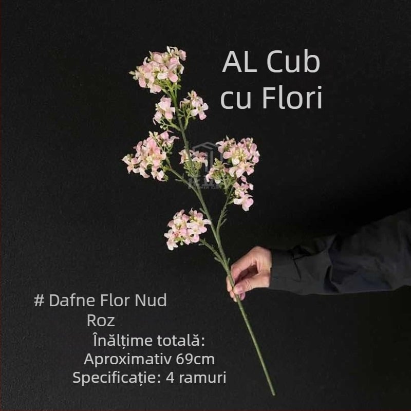 Plantă verde artificială cu floare de osmanthus, model nou; aranjament floral mic pentru birou și casă, decor pentru sala de nuntă.