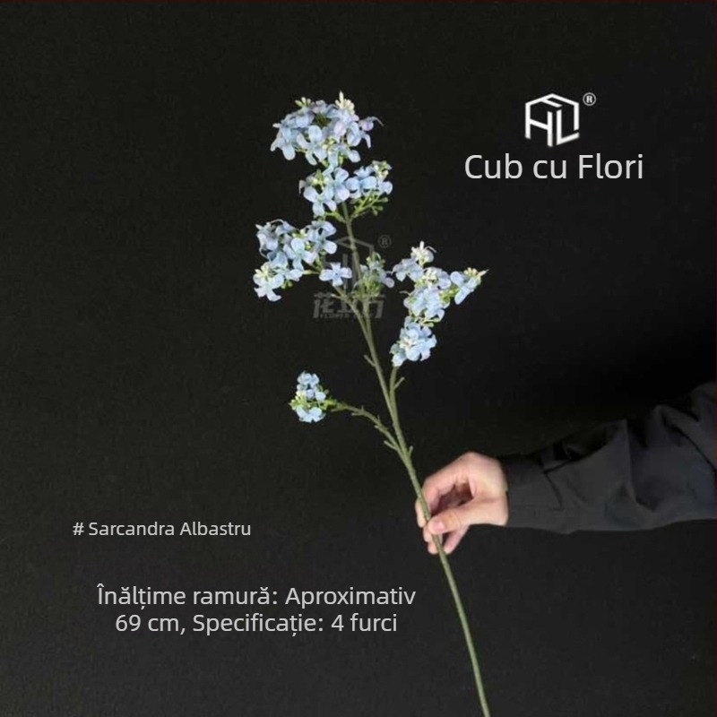 Plantă verde artificială cu floare de osmanthus, model nou; aranjament floral mic pentru birou și casă, decor pentru sala de nuntă.