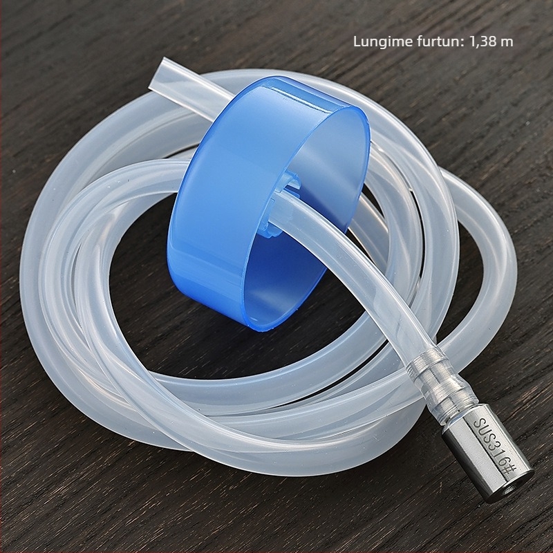 Oțel inoxidabil 316, cap conic, conductă de aspirație pentru intrarea apei, furtun de aspirație din silicon, accesorii pentru set de ceai
