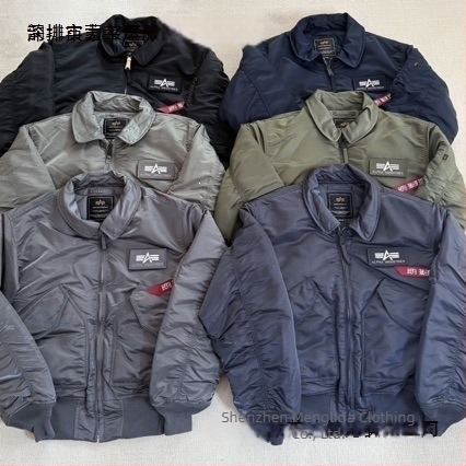 Geacă de pilot pentru bărbați Alpha Martin, rever clasic, iarnă groasă, stil casual, Model 25