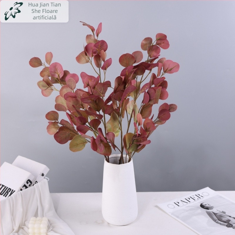 Plante artificiale cu eucaliptus și frunze decorative pentru decor de casă, nunți și recuzită pentru ședințe foto