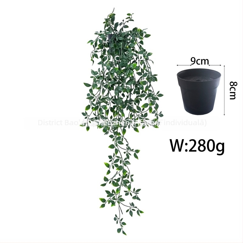 Plantă agățată artificială cu frunze de eucalipt, decor pentru interior și exterior
