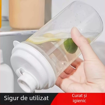 Ceașcă compactă pentru cold brew cu sigiliu — recipient de călătorie pentru cafea și suc, recipient alimentar sigilat, borcănel pentru condimente