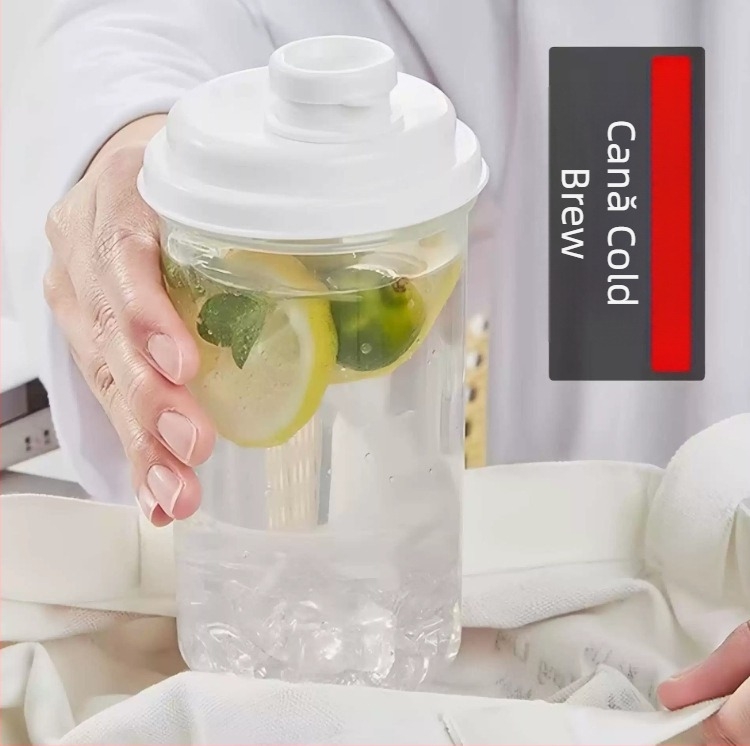 Ceașcă compactă pentru cold brew cu sigiliu — recipient de călătorie pentru cafea și suc, recipient alimentar sigilat, borcănel pentru condimente