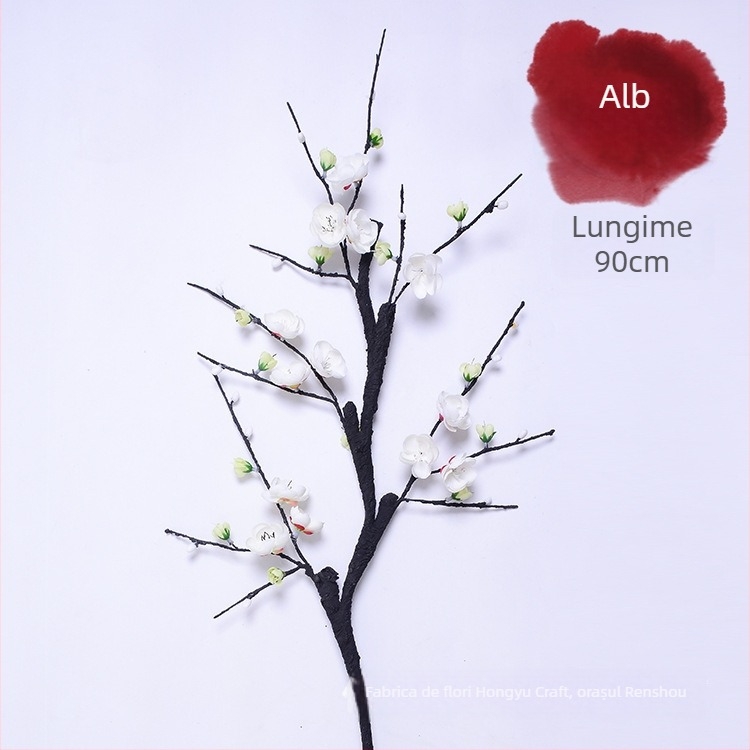 Ramuri artificiale cu flori de prune pentru decor de casă și de nuntă