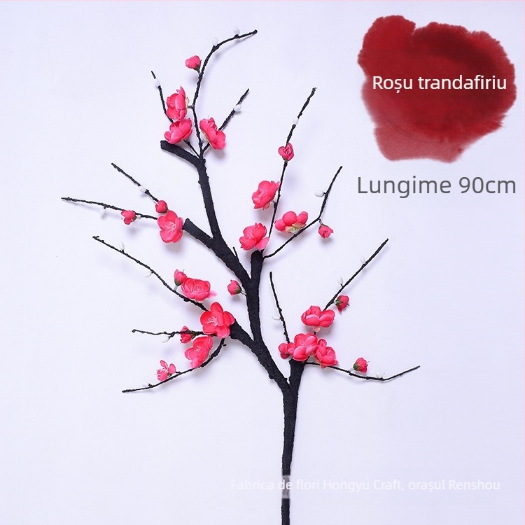 Ramuri artificiale cu flori de prune pentru decor de casă și de nuntă