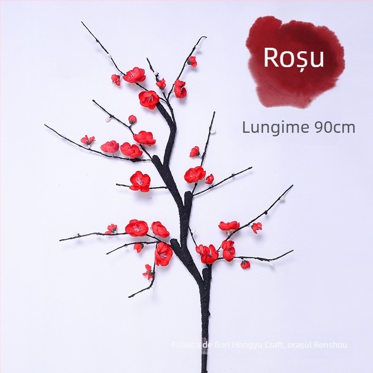 Ramuri artificiale cu flori de prune pentru decor de casă și de nuntă