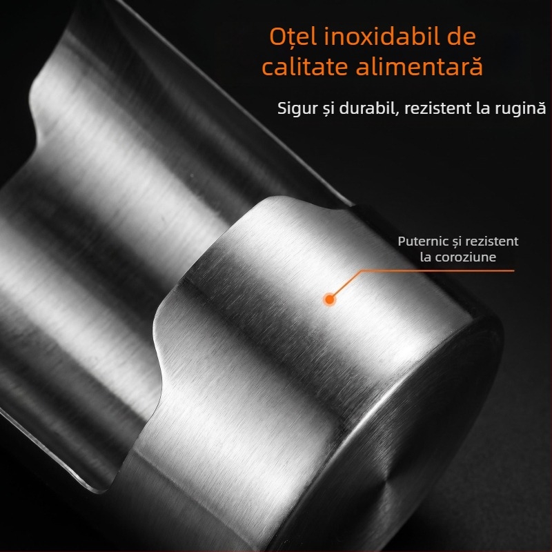 Suport din oțel inoxidabil pentru linguri și spatule cu tavă, organizator pentru blat