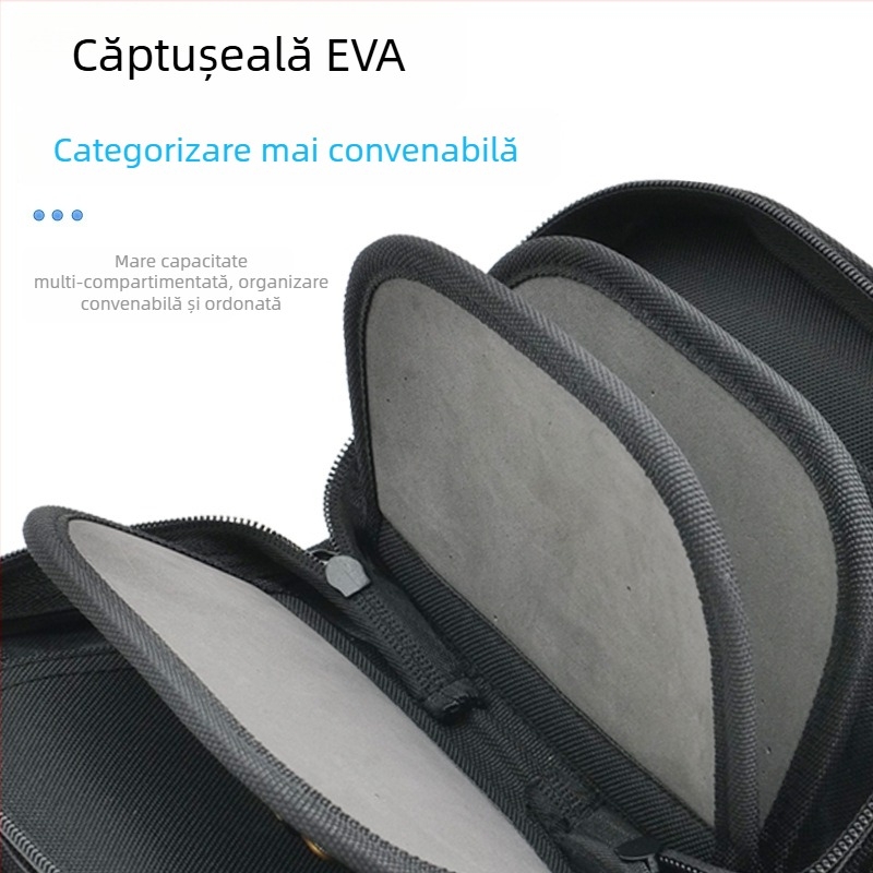 Geantă EVA de pescuit, capacitate mare pentru momeli și năluci, impermeabilă și rezistentă la presiune, geantă multifuncțională de transport pentru pescuit în aer liber
