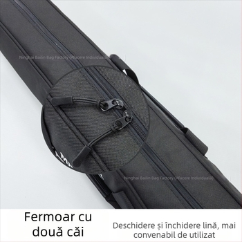 Geantă pentru undiță de pescuit în aer liber, geantă portabilă pentru echipament de pescuit, spațiu de depozitare pentru năluci și tamburi, material Oxford