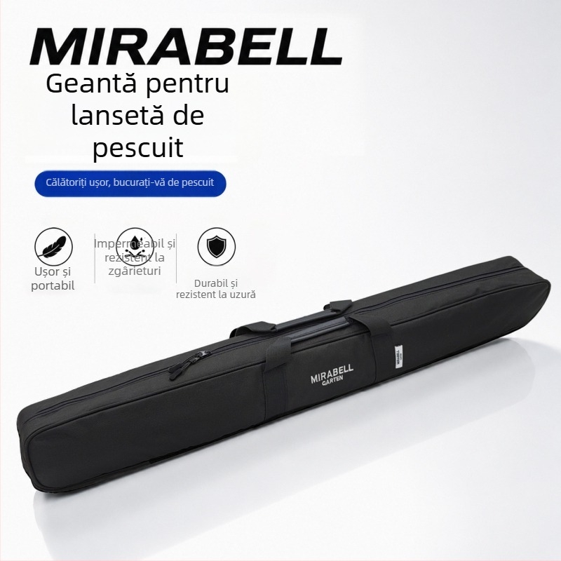 Geantă pentru undiță de pescuit în aer liber, geantă portabilă pentru echipament de pescuit, spațiu de depozitare pentru năluci și tamburi, material Oxford