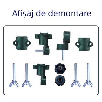 Set multifuncțional pentru pescuit cu umbrelă, scaun, conector universal, suport pentru undițe și tavă pentru momeli