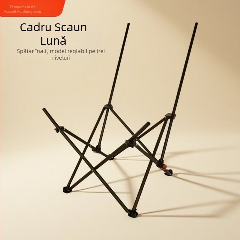 Suport reglabil în trei poziții pentru Moon Chair, cadru înalt, înlocuitor pentru scaun de pescuit, scaun de plajă și scaun pliabil