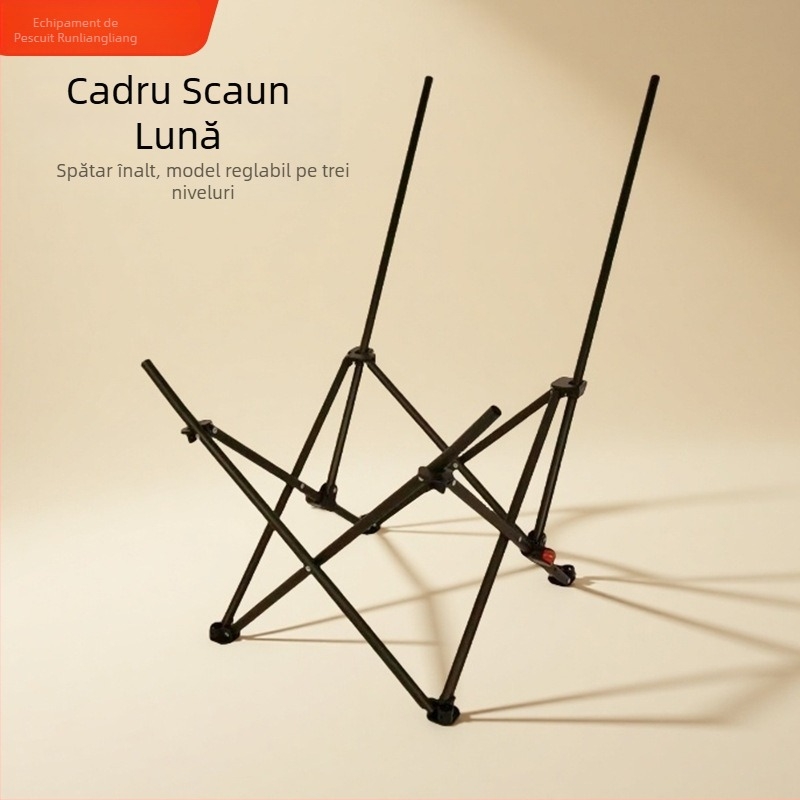 Suport reglabil în trei poziții pentru Moon Chair, cadru înalt, înlocuitor pentru scaun de pescuit, scaun de plajă și scaun pliabil