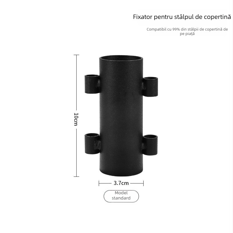 Clema de fixare pentru țeava umbrei exterioare, pentru cort de camping și umbrelă de pescuit, clemă pentru țăruși și suport pentru tijă de cort