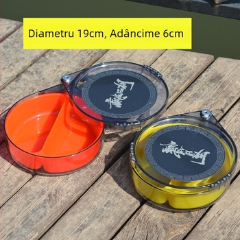 Tavă pentru momeli complet magnetică, dublă utilizare – cutie de pescuit și scaun, design în trei niveluri cu aspirație laterală
