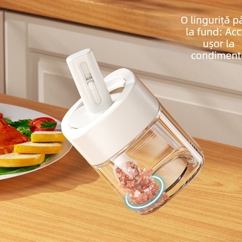 Set de sticle de condimente din sticlă pentru bucătărie, recipiente sigilate, borcan pentru sare, anti-miros, stil în trend național